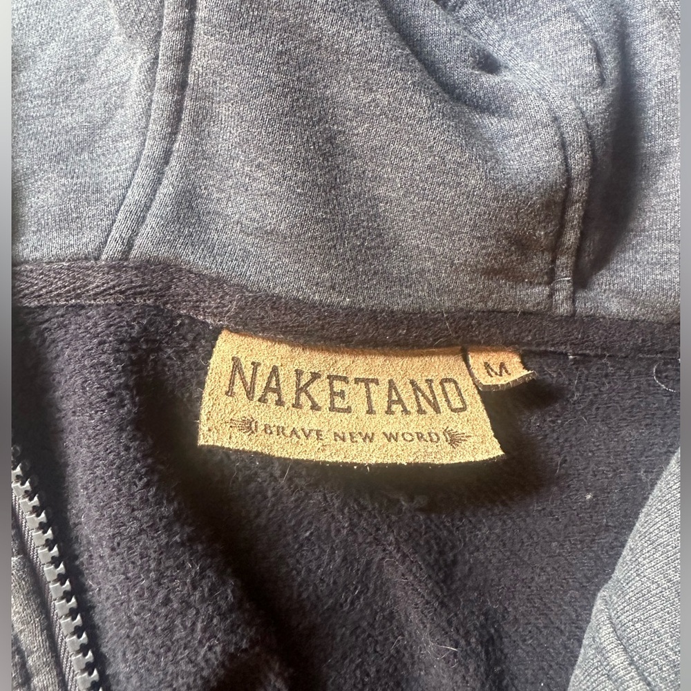 Medium Blue/Gray Naketano Tunic Sweatshirt - Picture 4 of 5